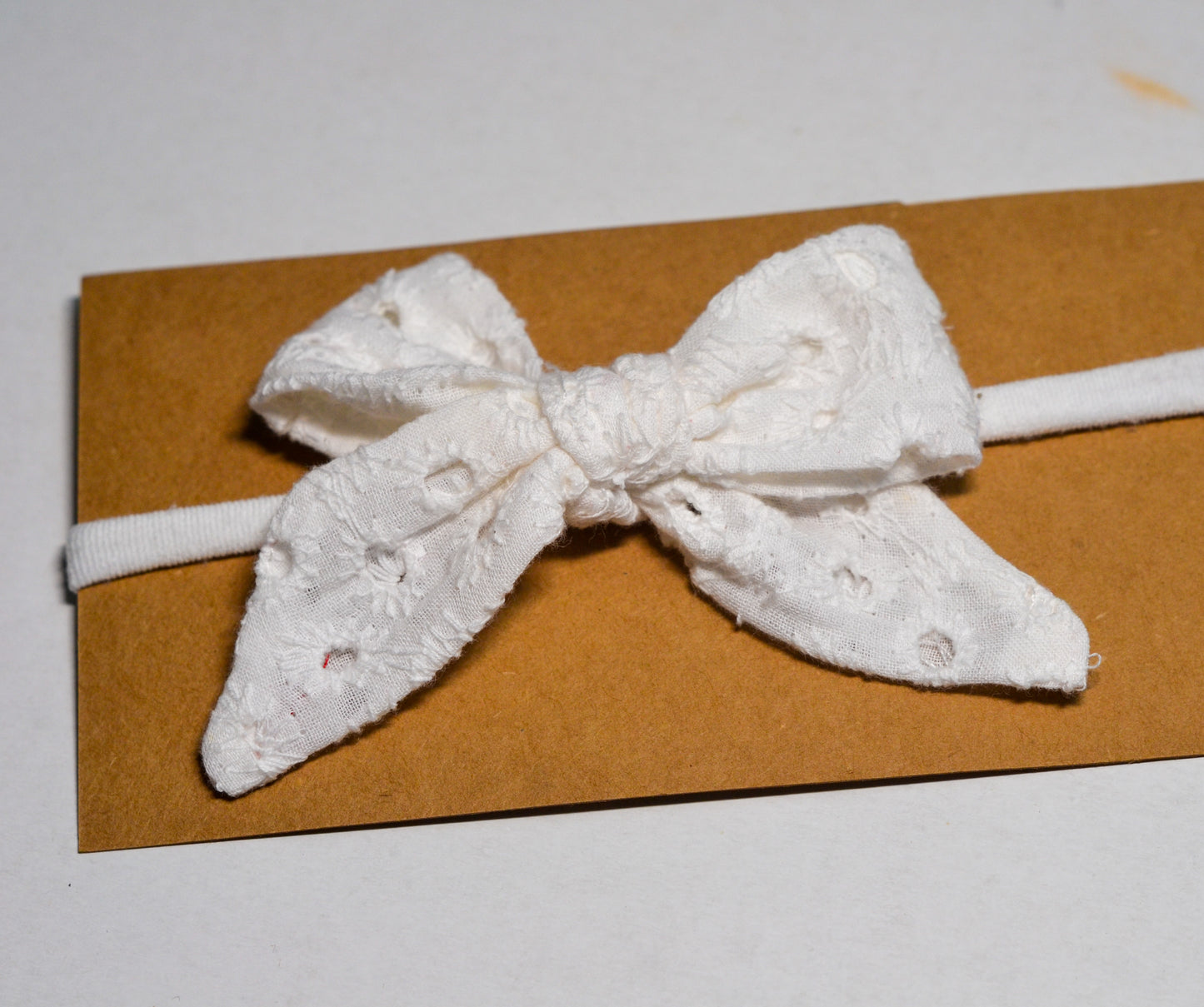White Hakoba baby head band